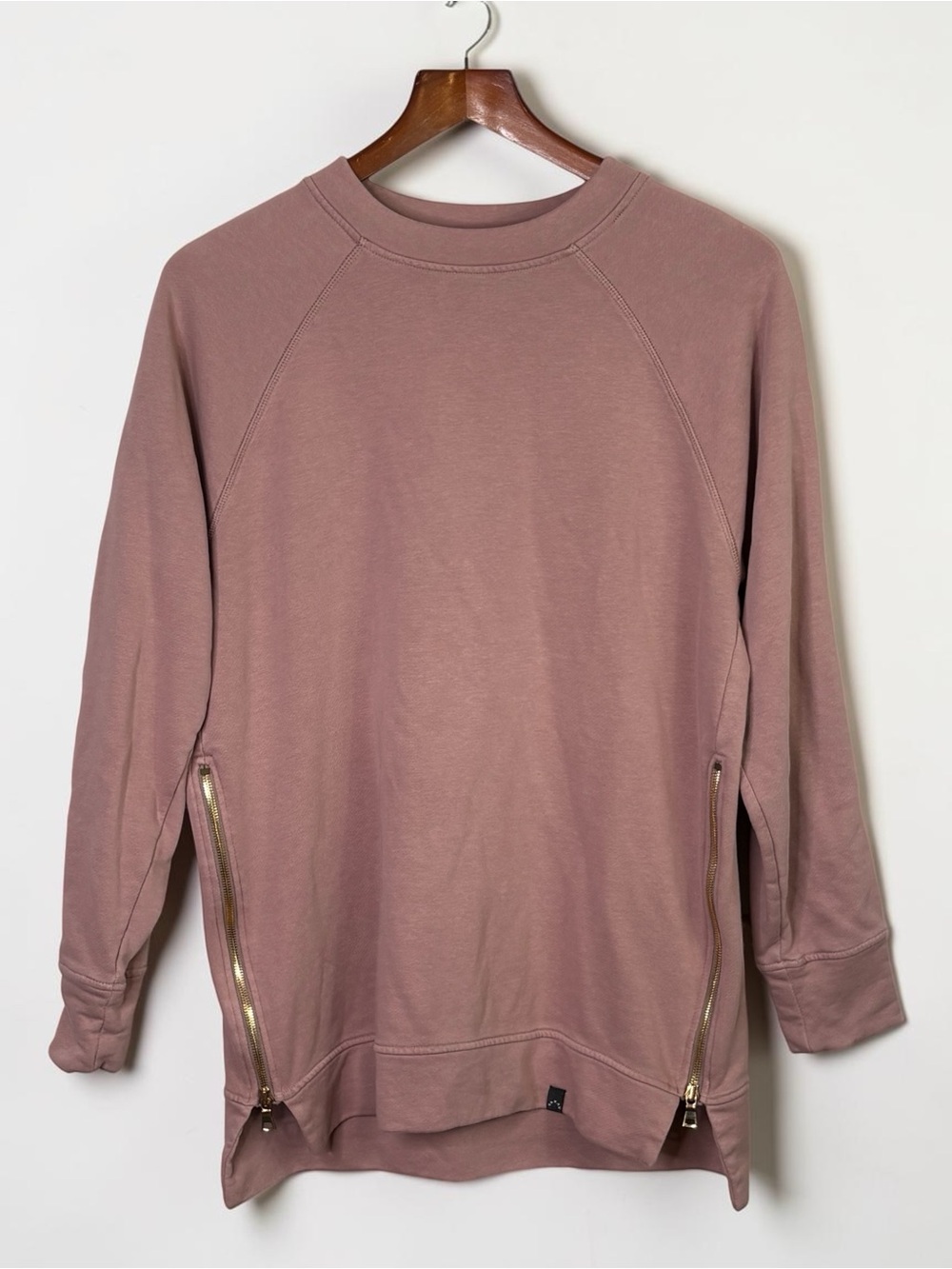 Varley Blush Manning Double Side-Zip Sweatshirt Size Large - Picture 4 of 12